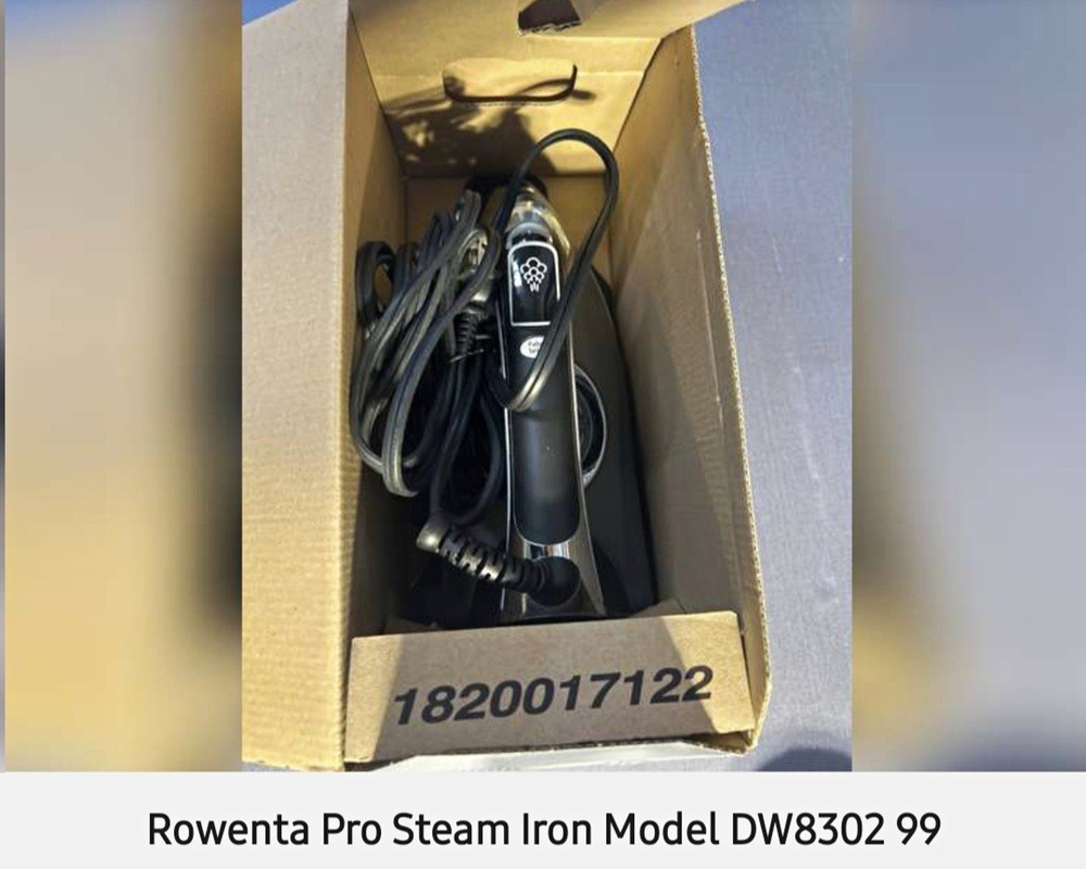 Rowenta Pro Steam Corded Steam Iron DW8302 Blue/Black/Silver